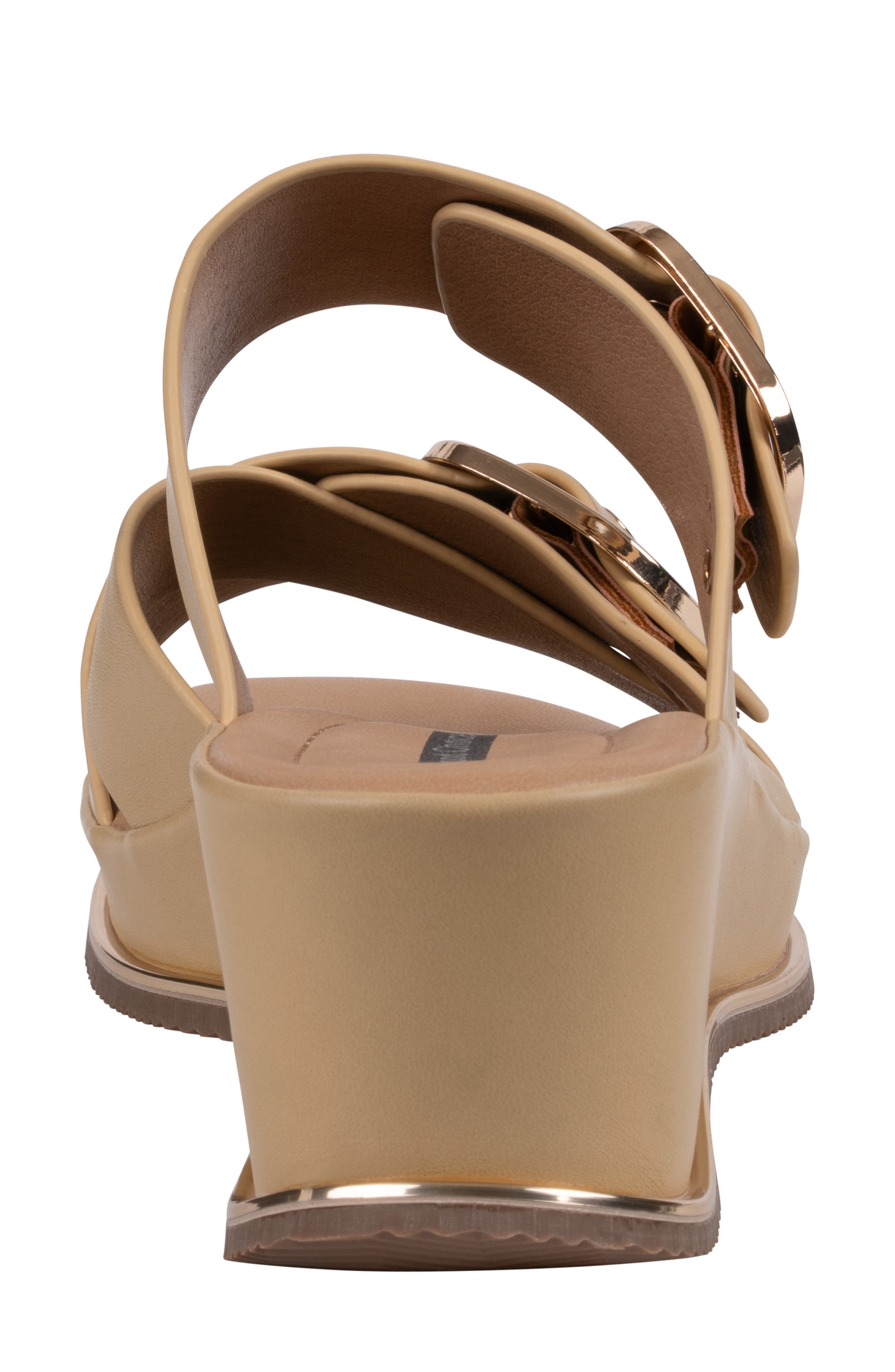Olana Platform Wedge Slide Sandal, Alternate, color, GOLD
