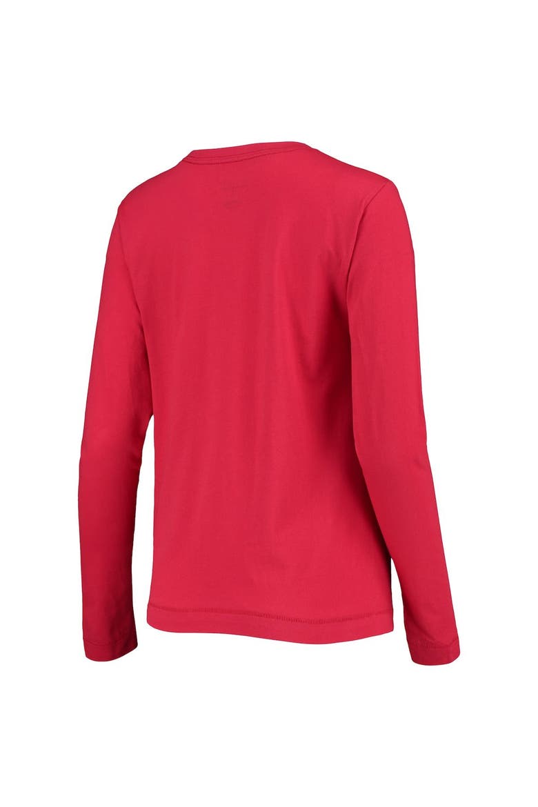Women's Champion Scarlet Ohio State Buckeyes University Logo Long Sleeve T-Shirt, Alternate, color, Scarlet