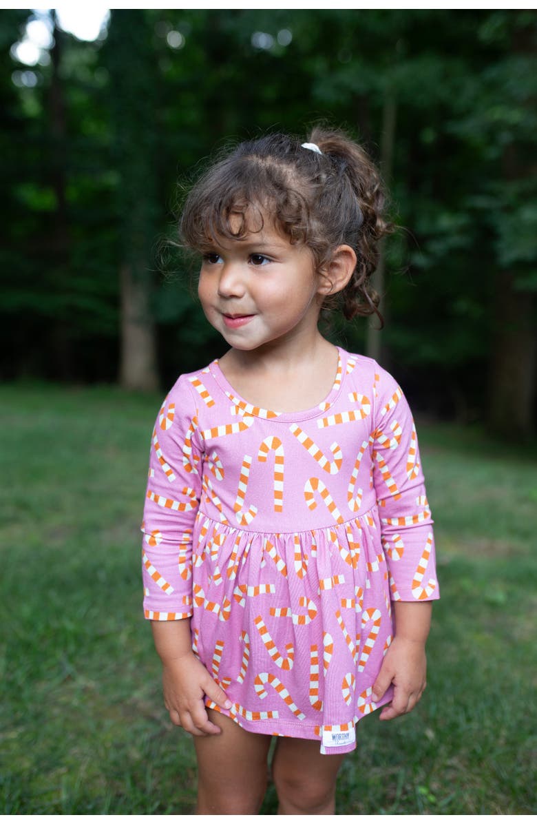 WORTHY THREADS Retro Christmas Long Sleeve Bubble Romper Pack, Alternate, color, Retro Christmas