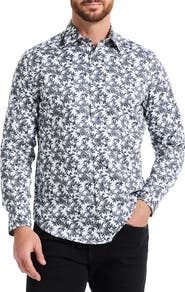 Robert Graham Delson Paisley Print Cotton Dress Shirt