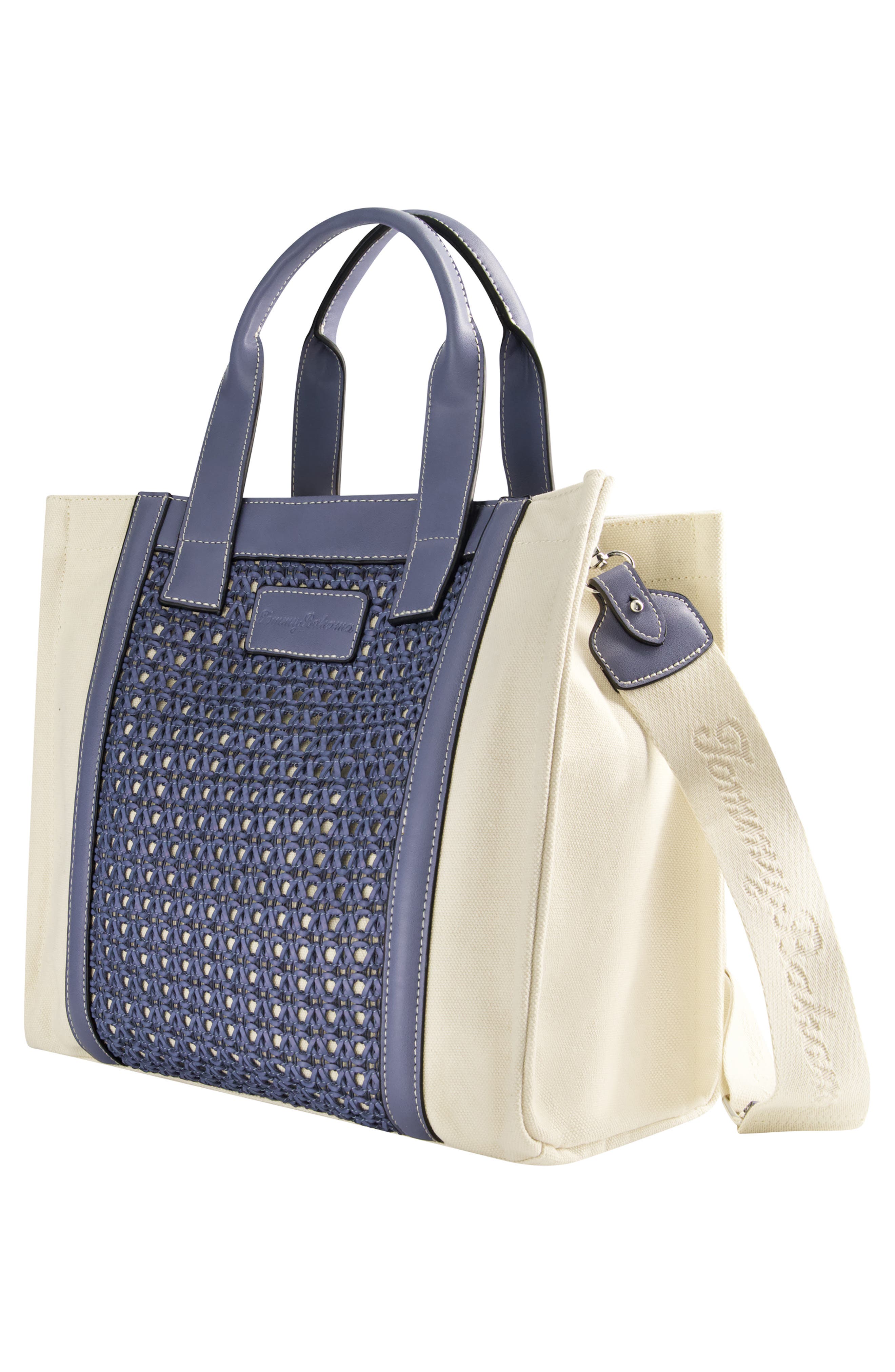 Tommy Bahama Woven Medium Tote Bag, Alternate, color, Blue