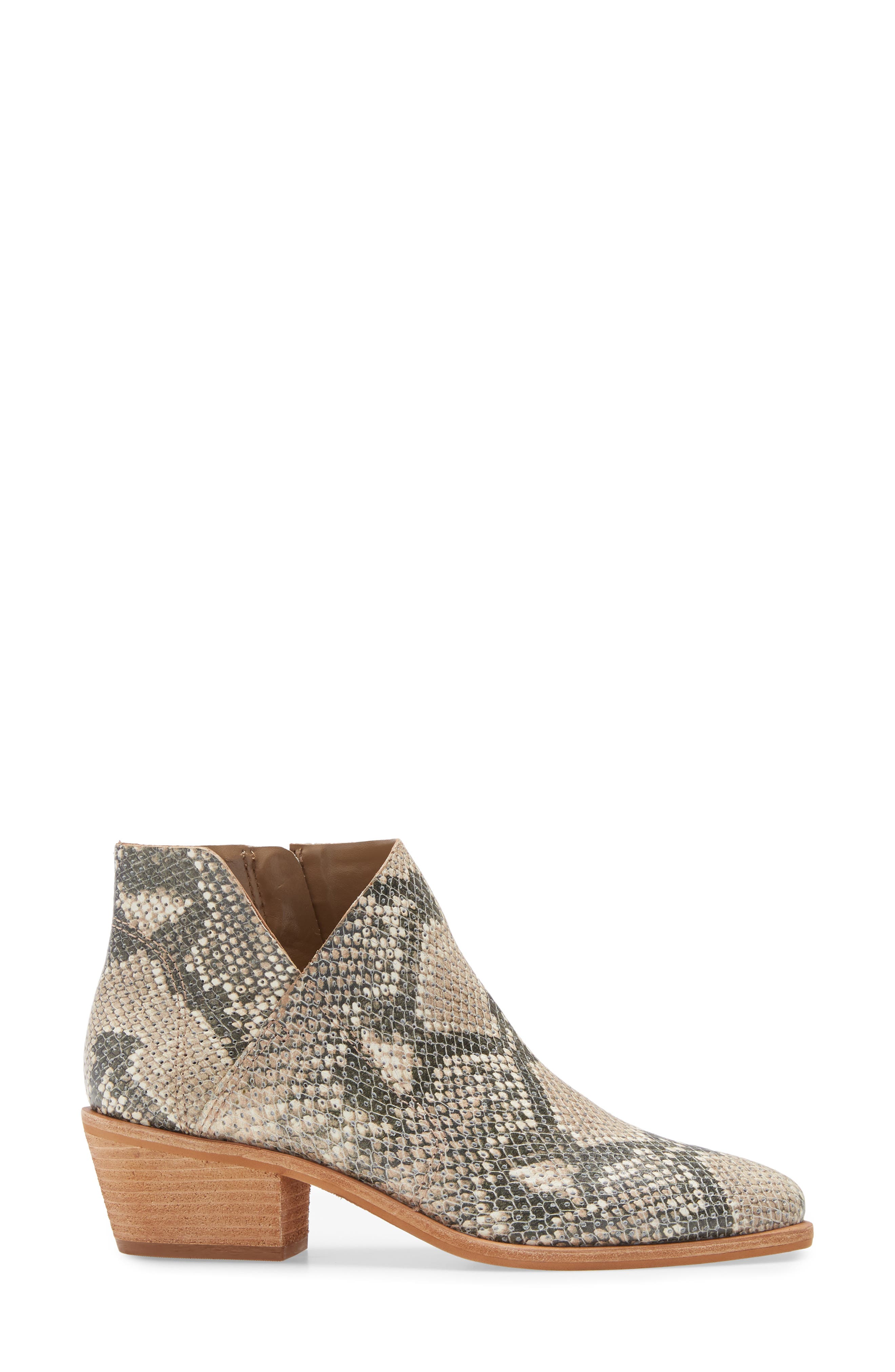 Arendara Bootie, Alternate, color, NATURAL SNAKE PRINT LEATHER