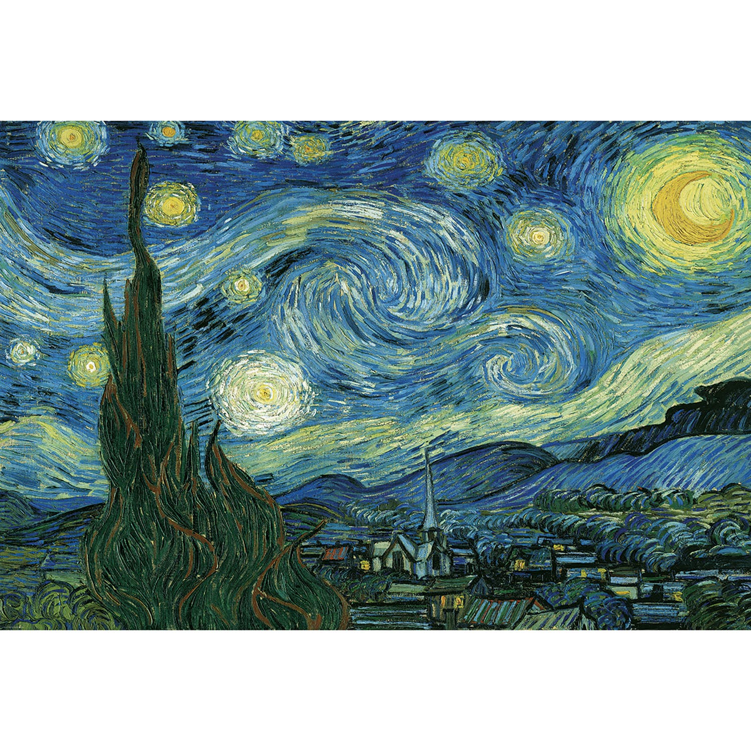 Eurographics Starry Night By Vincent Van Gogh 1000 Piece Puzzle