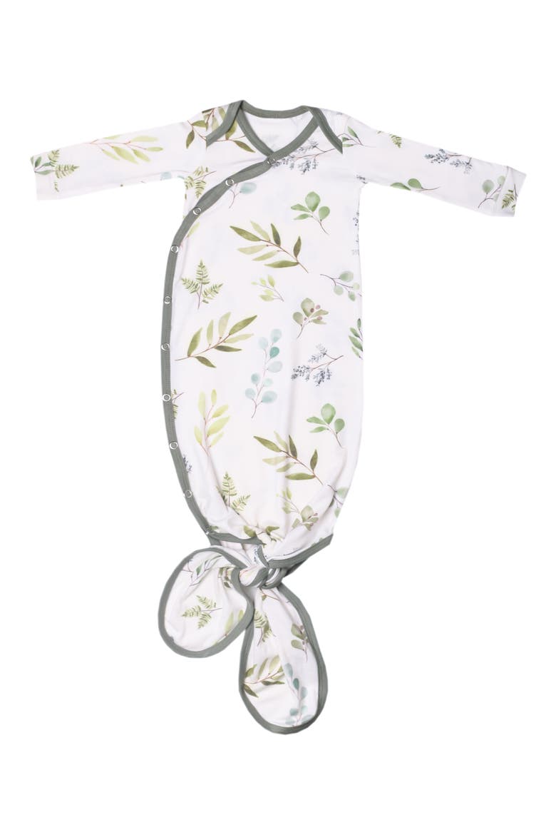 Zella Newborn Knotted Gown, Main, color, HAVEN