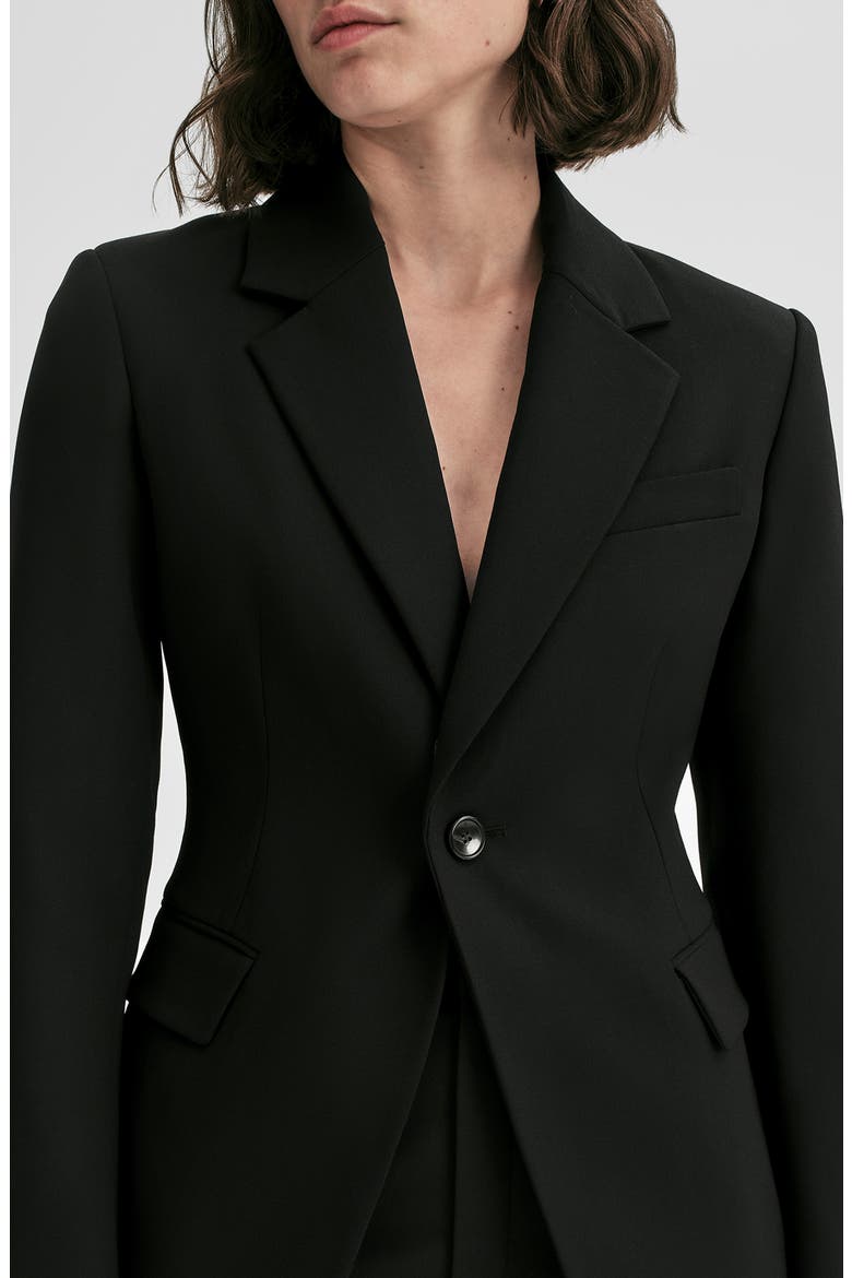 Eliza Wool Blend Jacket, Alternate, color, BLACK