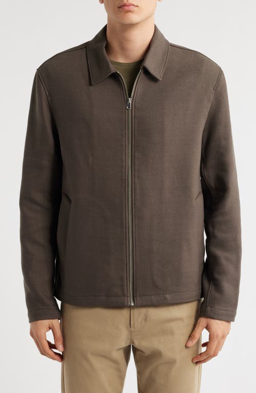 Vince Zip-up Jacket In Brown