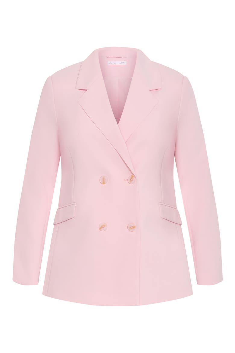 Holly Double Breasted Blazer, Alternate, color, SOFT PINK