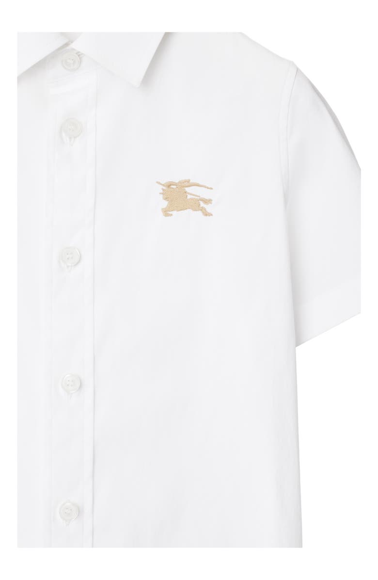 Burberry Stretch Cotton Shirt, Alternate, color, White