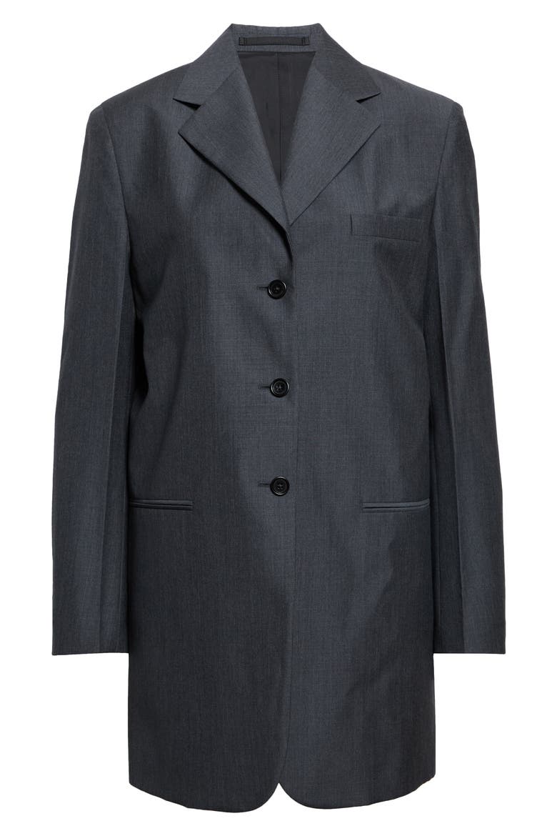 Single Breasted Tailored Wool & Mohair Jacket, Main, color, FOG