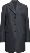Jil Sander Single Breasted Tailored Wool & Mohair Jacket