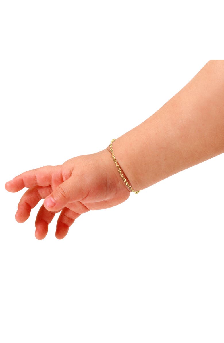 DELMAR Heart Link Bracelet, Alternate, color,