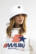 Malibu Ski Club Snow Monogram Bucket Hat