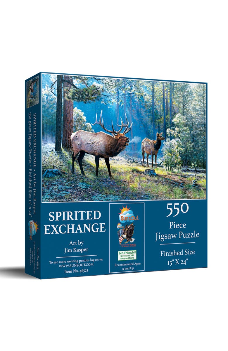 Sunsout Spirited Exchange 550 piece Jigsaw Puzzle for Adults, Main, color, Multicolor