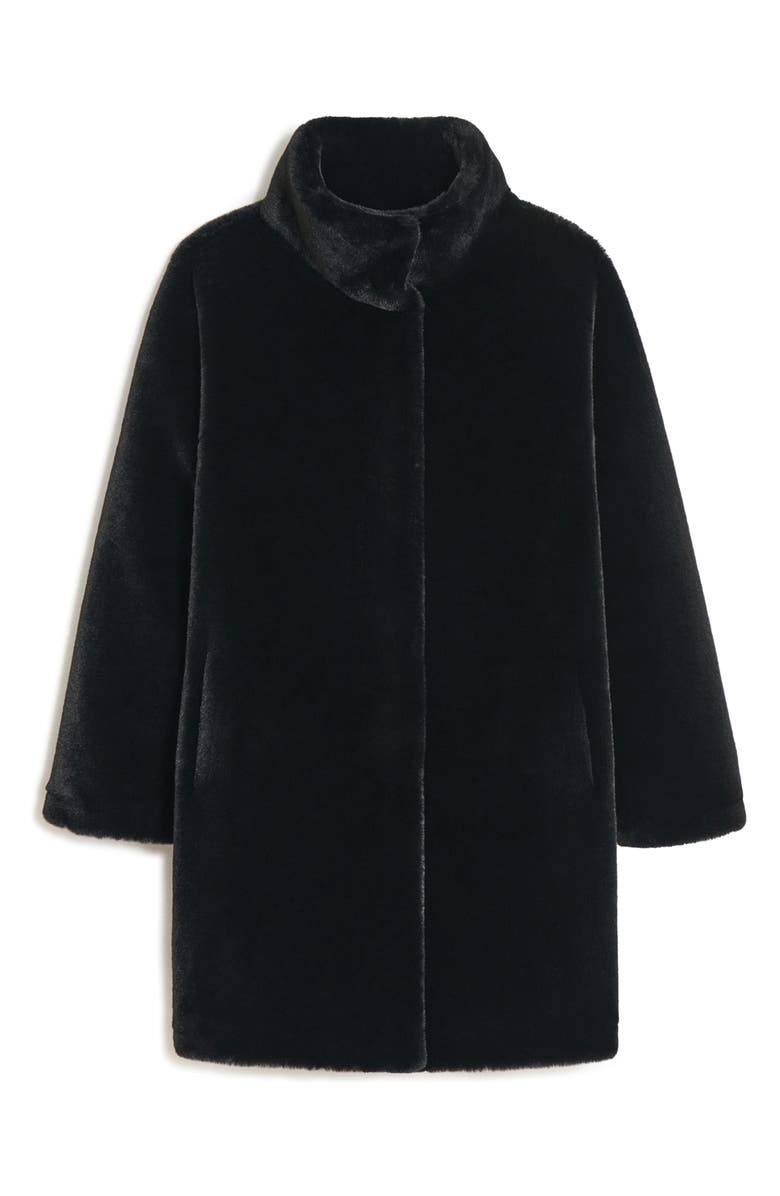 Apparis Blair Mid Length Recycled Polyester Pluche<sup>™</sup> Faux Fur Coat, Alternate, color, Noir