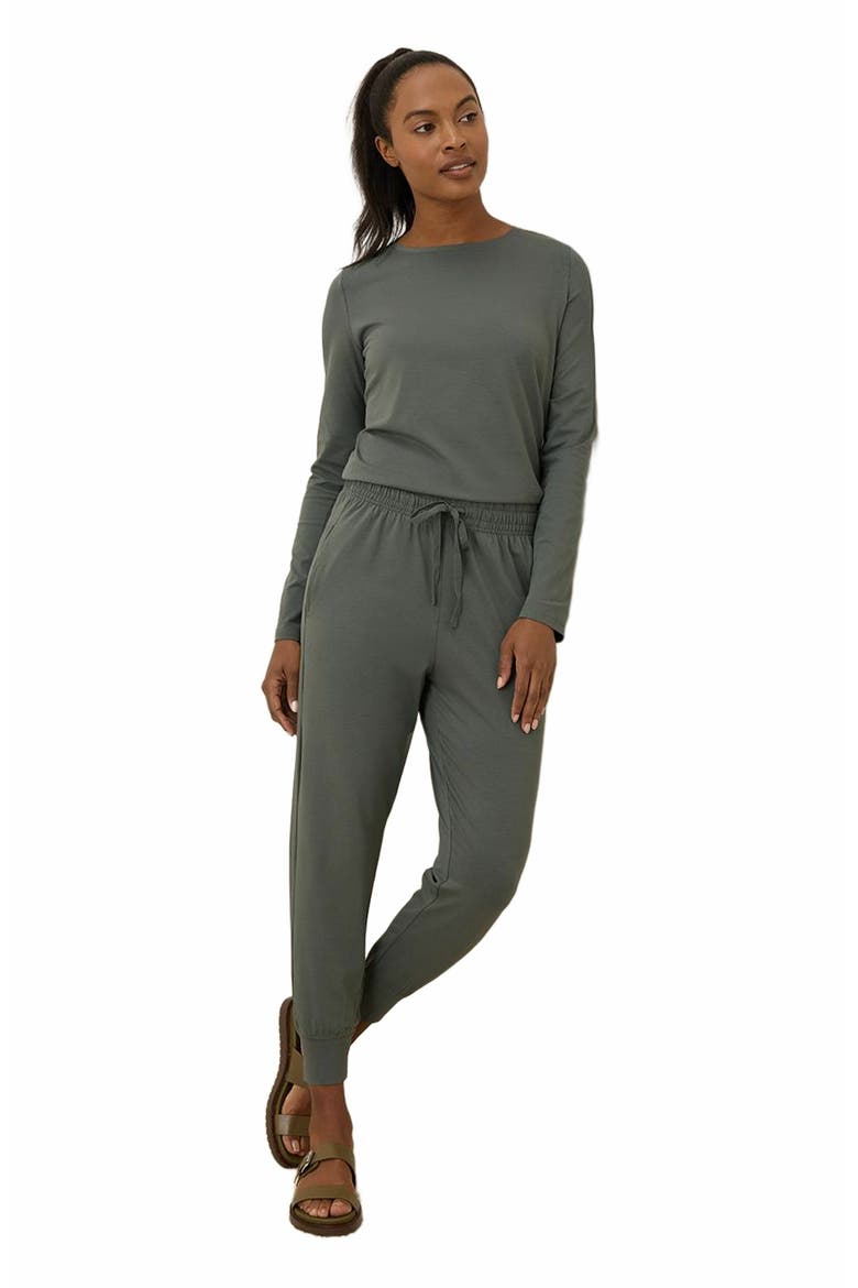 Organic Cotton Luxe Essential Jogger, Main, color, Castor Green