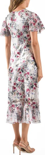 Charmeuse & Chiffon Cocktail Dress