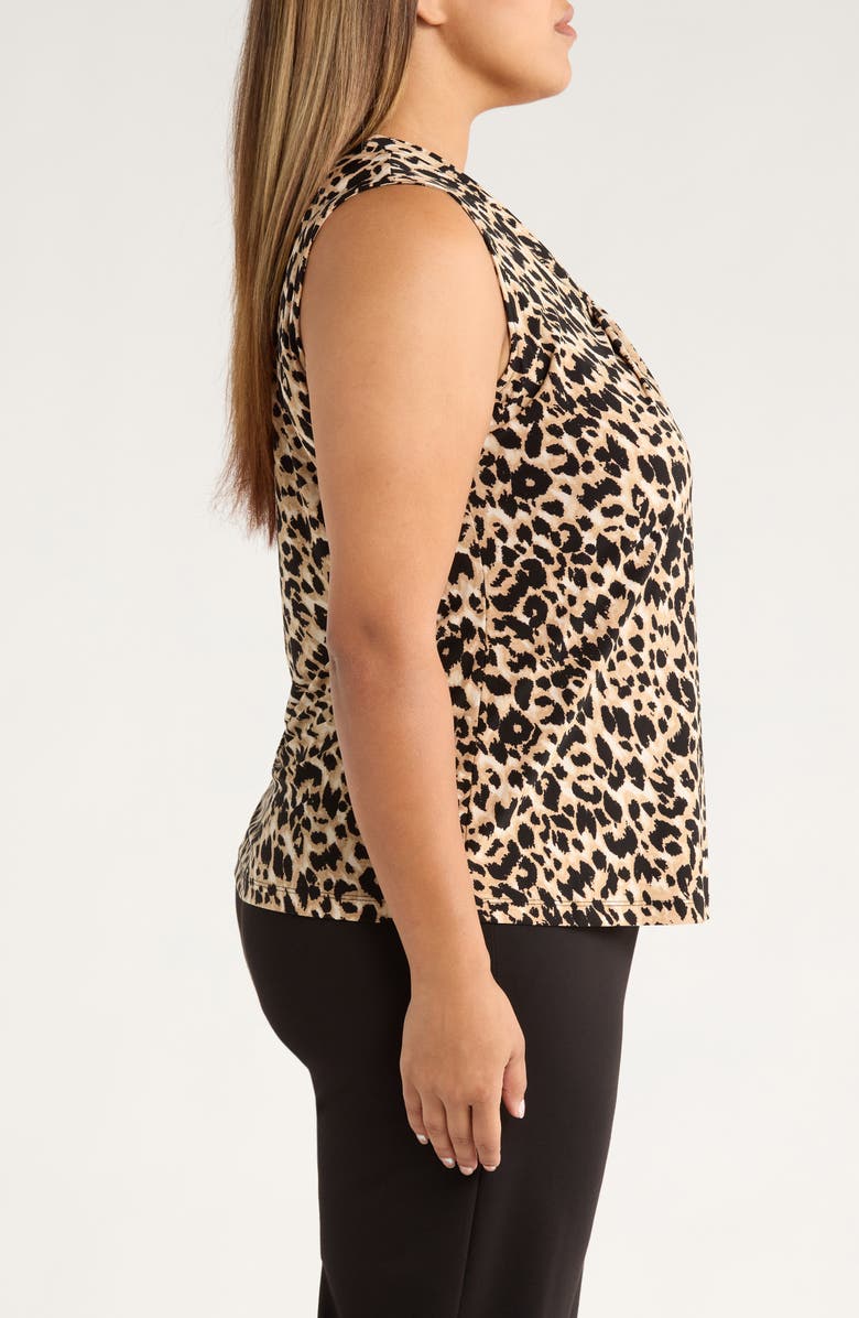 KASPER Knot Front Sleeveless Top, Alternate, color, 