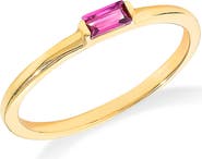 YS GEMS Baguette Gemstone Ring