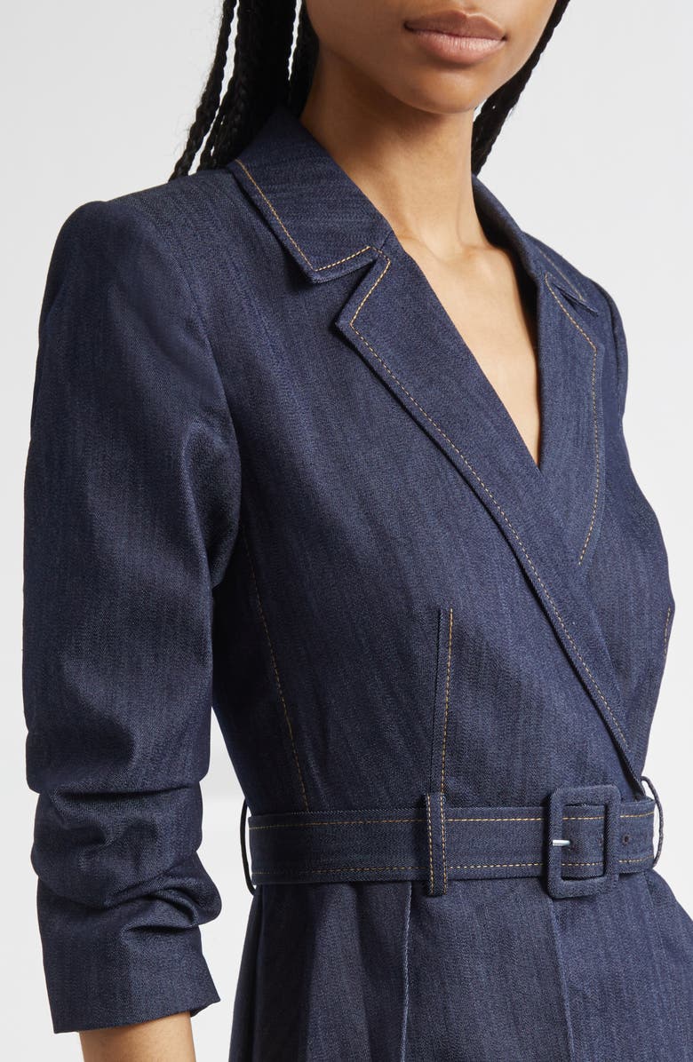 Cinq à Sept Aniyah Denim Shirtdress, Alternate, color, 