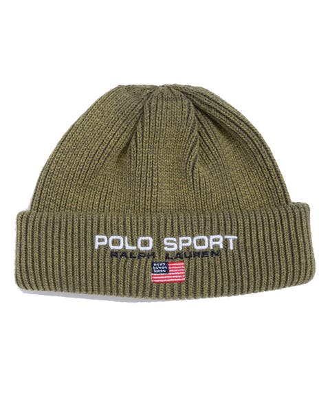 Desert Embroidered Polo Beanie