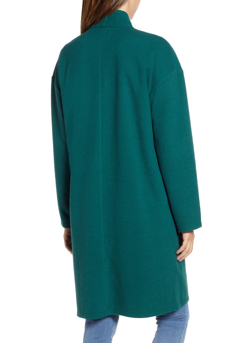 Open Front Midi Coat, Alternate, color, GREEN BOTANICAL