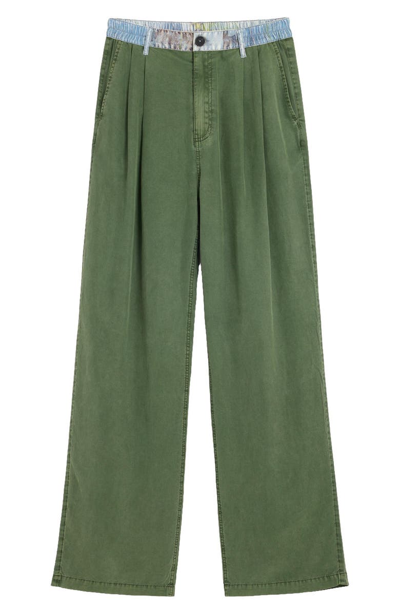 Desigual Straight Leg Pleat Pants, Alternate, color,