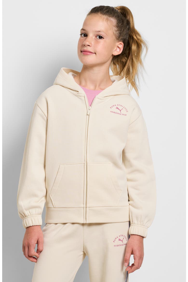 Kids' Class Pack Cotton Blend Fleece Hoodie, Alternate, color, ALPINE SNOW