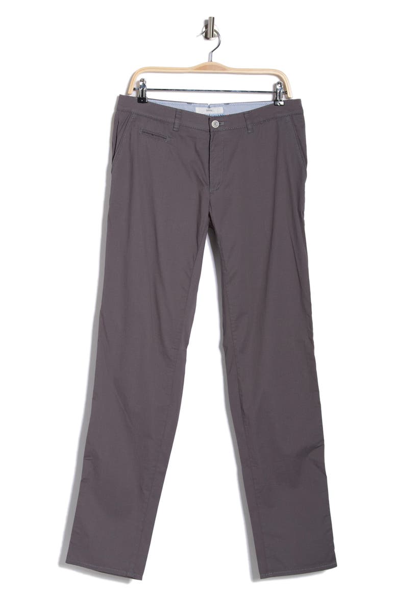 Fabio IDX Flat Front Modern Fit Cotton Blend Chinos, Alternate, color, STREET