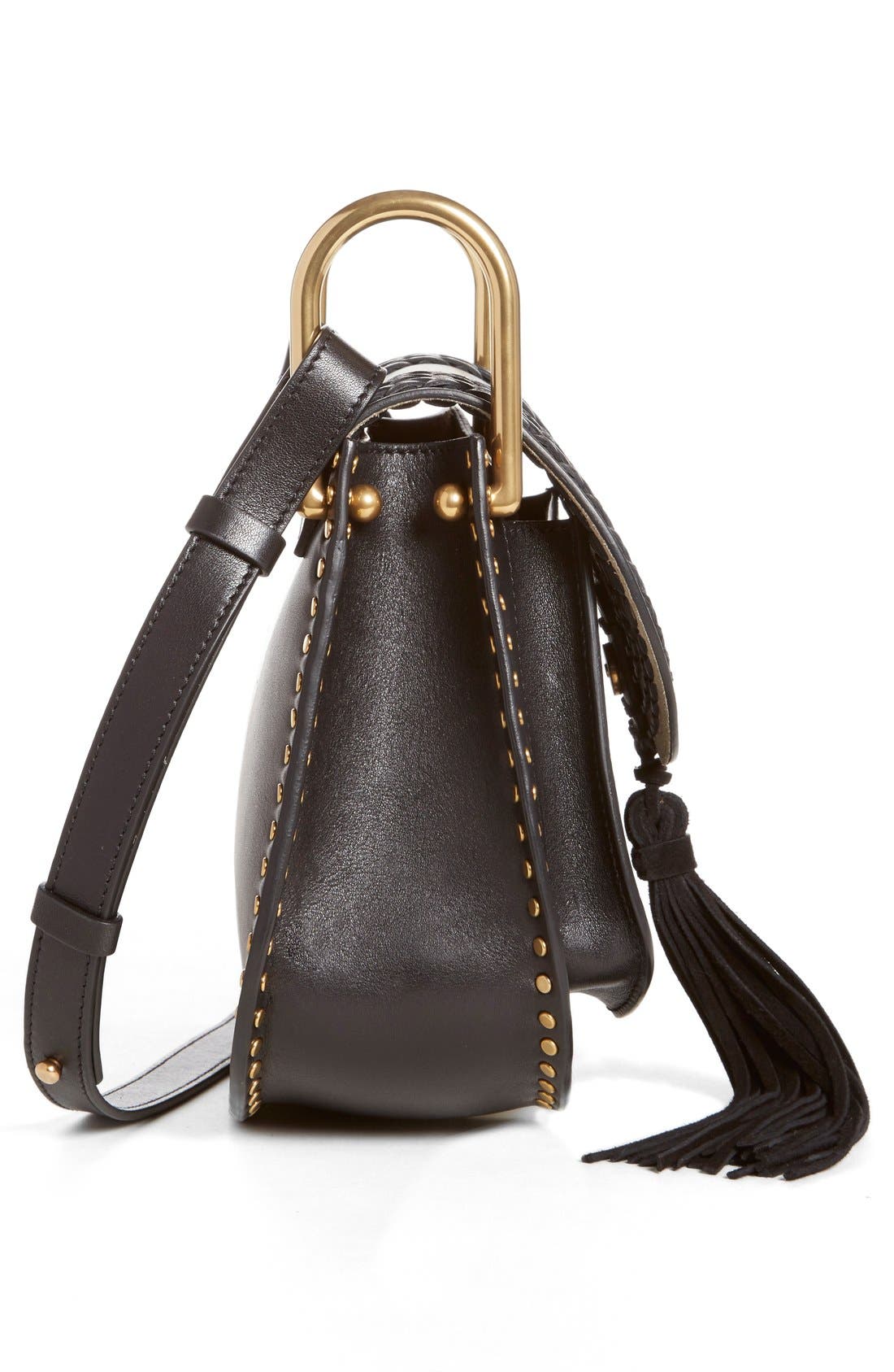 Chloé 'Medium Hudson' Tassel Leather Shoulder Bag, Alternate, color, 