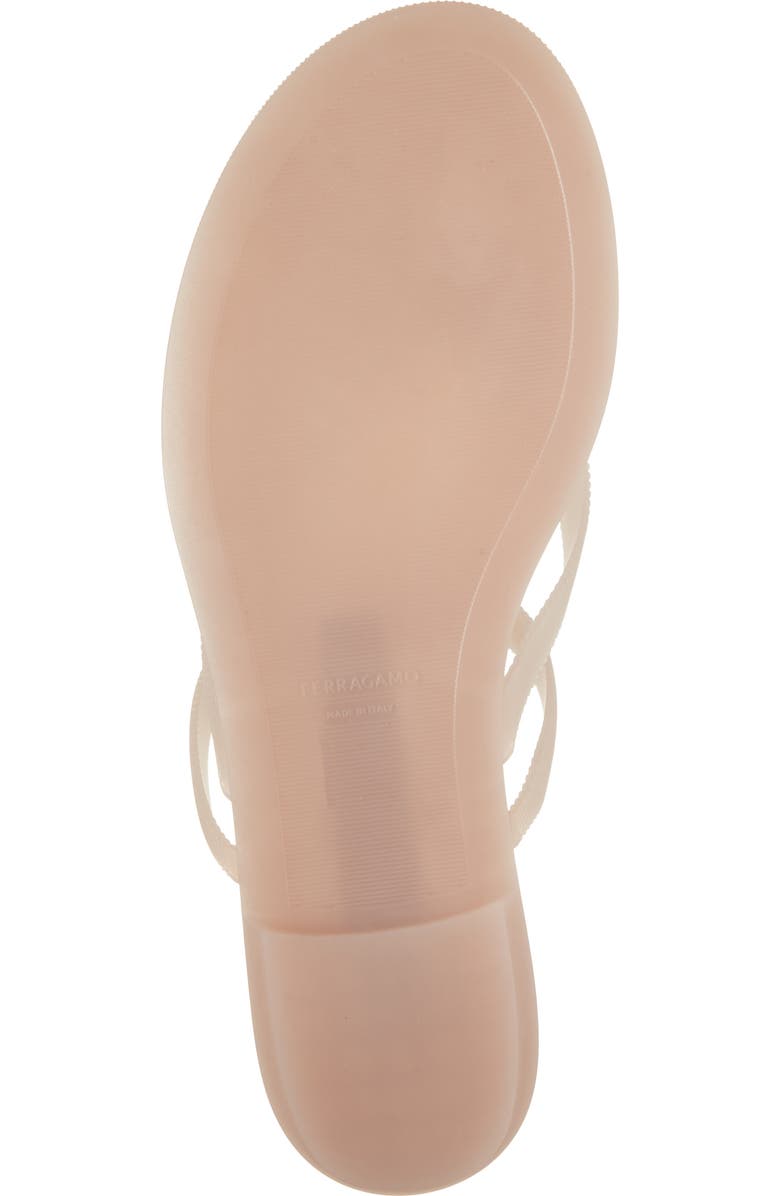 FERRAGAMO Vara Bow Jelly Sandal, Alternate, color, Dusty Pink Dusty Pink Giove