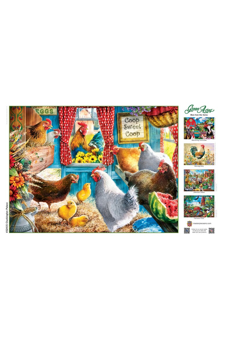Cluckington Palace 300 Piece Puzzle, Alternate, color, Multicolor