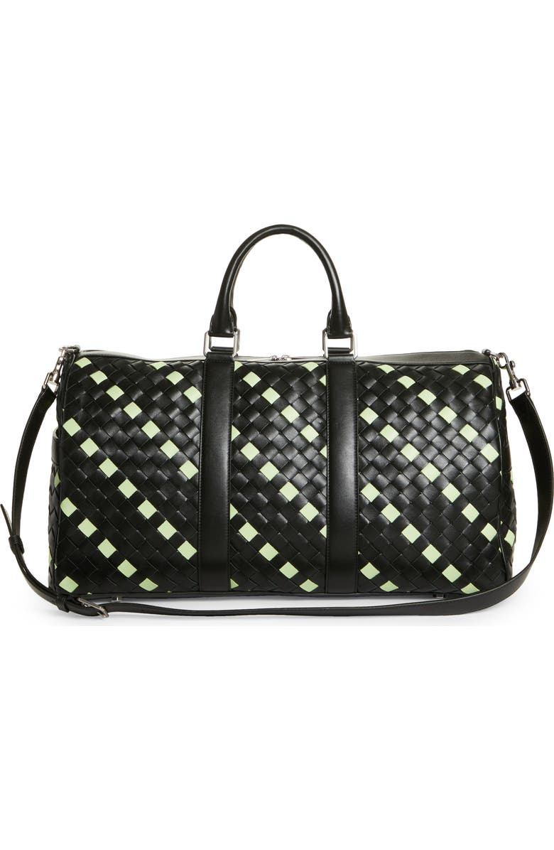 Bottega Veneta Medium Intrecciato Leather Duffle Bag, Alternate, color,
