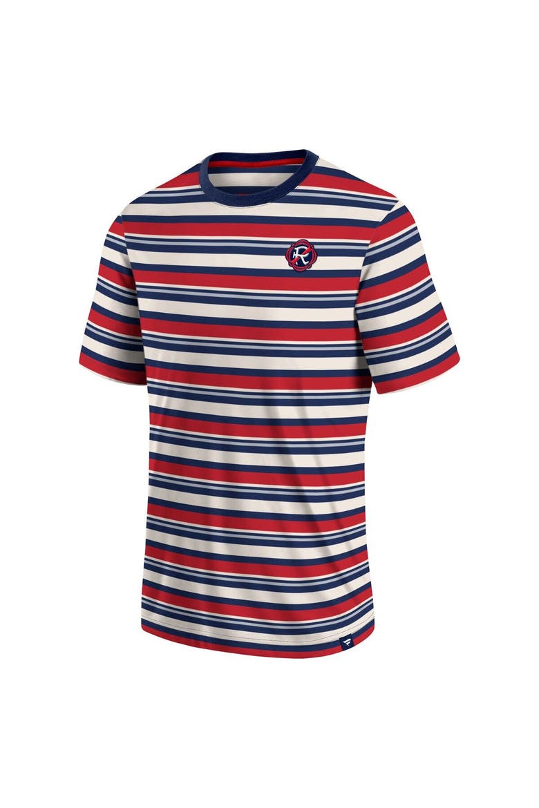 Men's Fanatics Branded Red New England Revolution Shot Clock Stripe T-Shirt, Alternate, color, Red