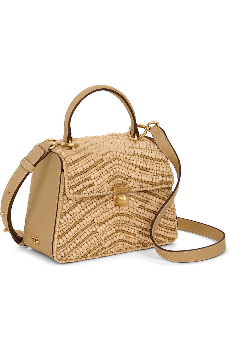 Cult Gaia Sybil Beaded Top Handle Bag, Alternate, color, Natural