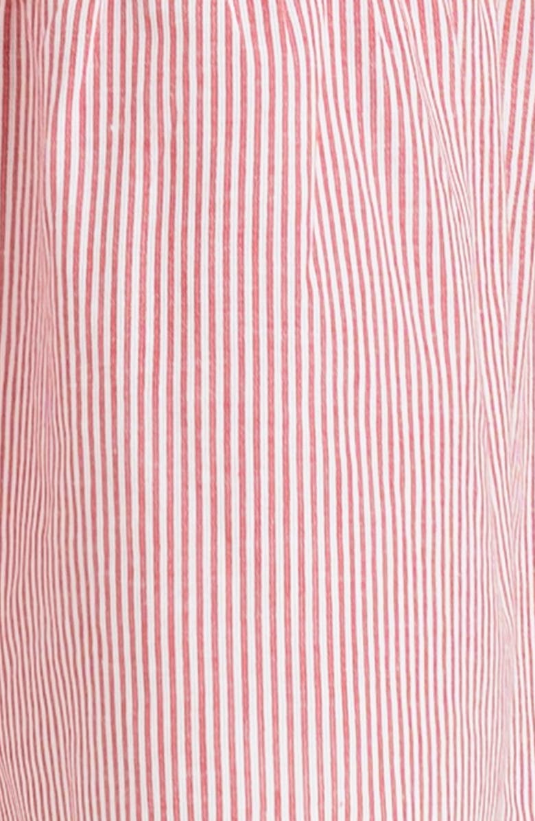 Seraphine Stripe Cotton Maternity/Nursing Midi Sundress, Alternate, color, Red/ White