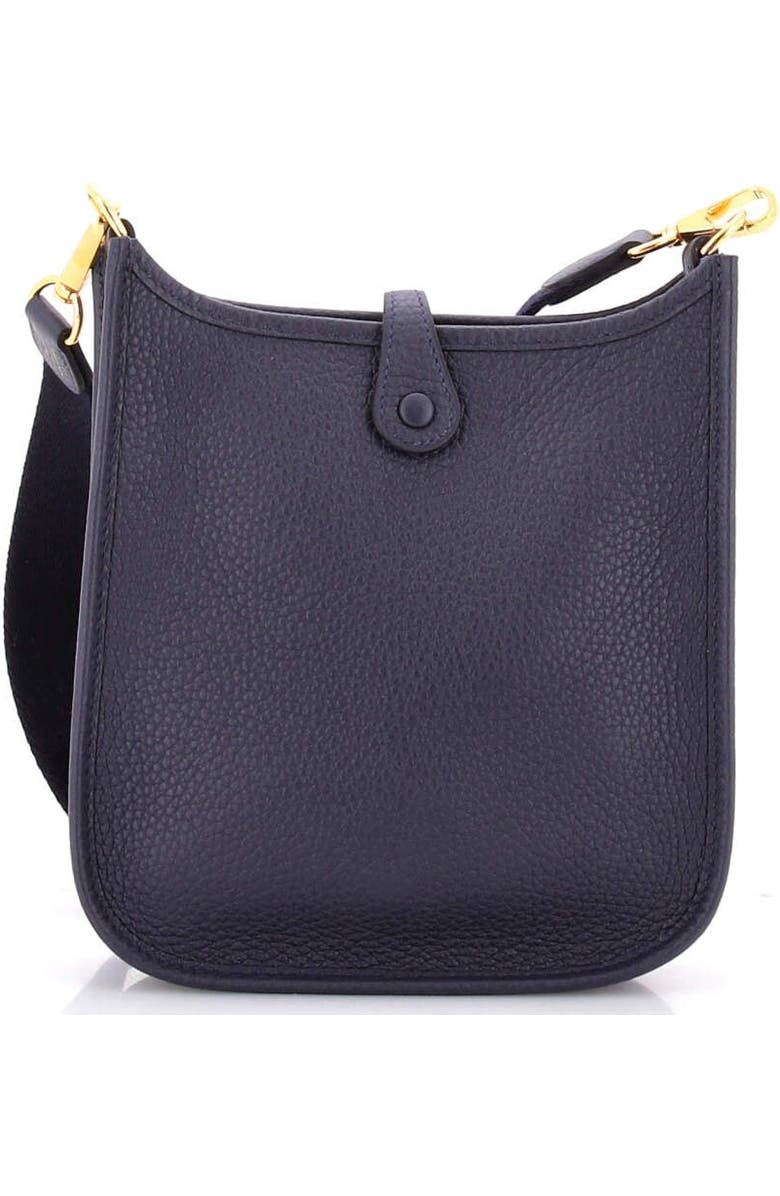 Pre-Owned Hermes Evelyne Bag Gen III Clemence TPM, Alternate, color, Bleu Nuit