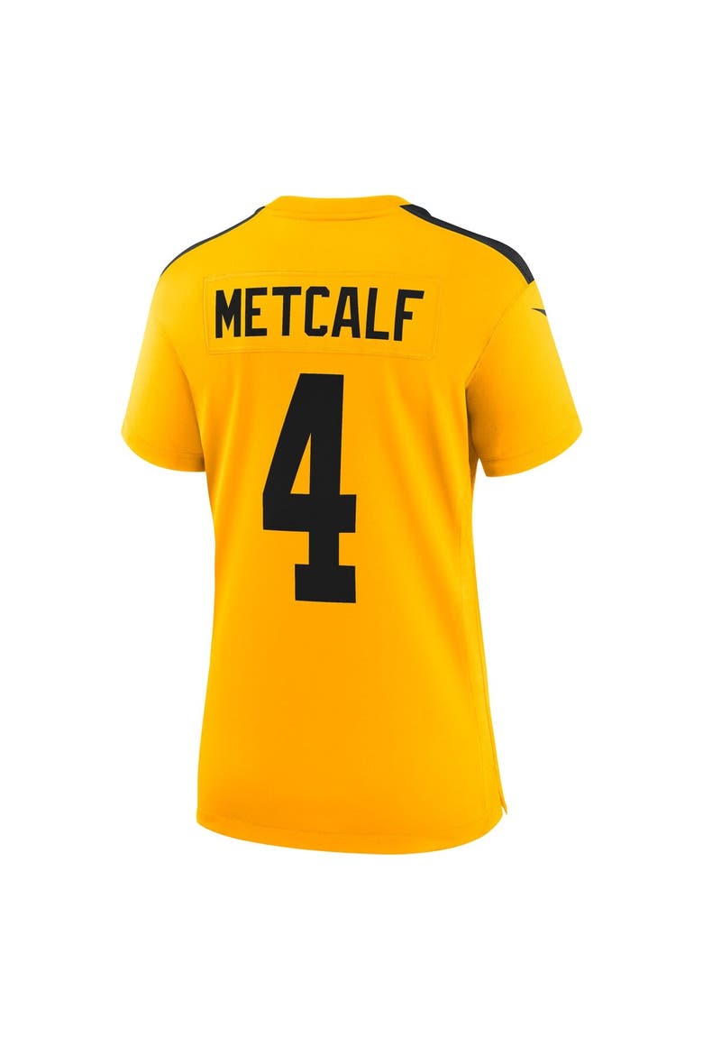 Women's Nike DK Metcalf Gold Pittsburgh Steelers Alternate 1933 Throwback Game Jersey, Alternate, color, Gold
