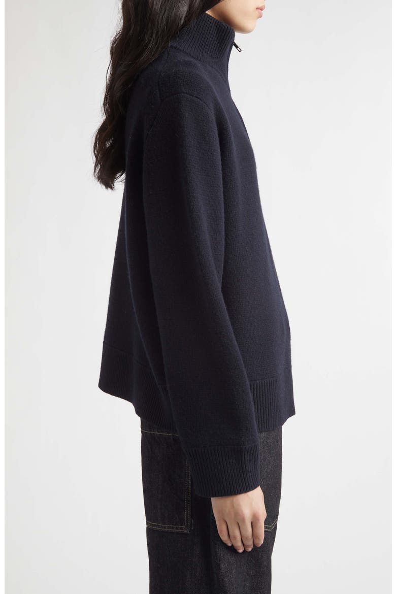 Axel Quarter Zip Lambswool Sweater, Alternate, color, DARK NAVY