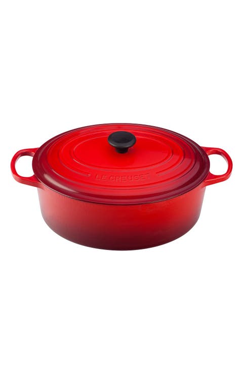 Signature 9 1/2 Quart Oval Enamel Cast Iron French/Dutch Oven