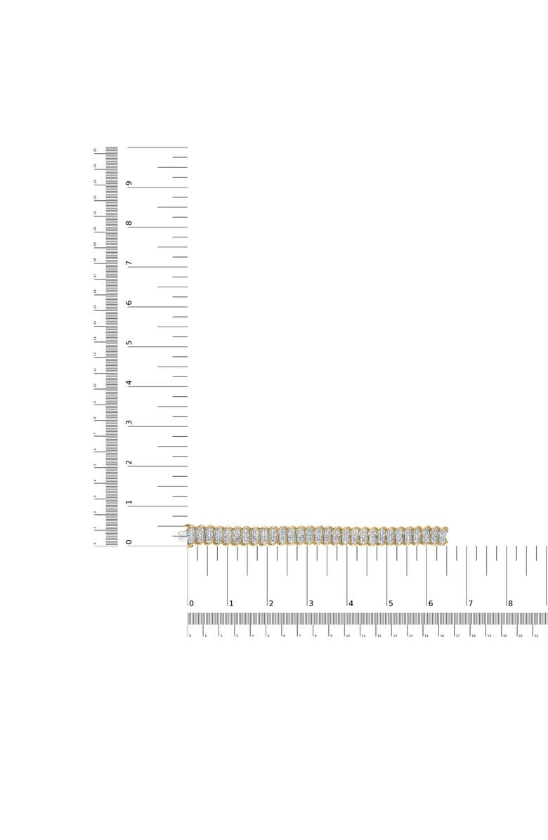 Haus of Brilliance 10K Yellow Gold 4.00 Cttw Pave Diamond Classic Link Bracelet, Alternate, color, Yellow