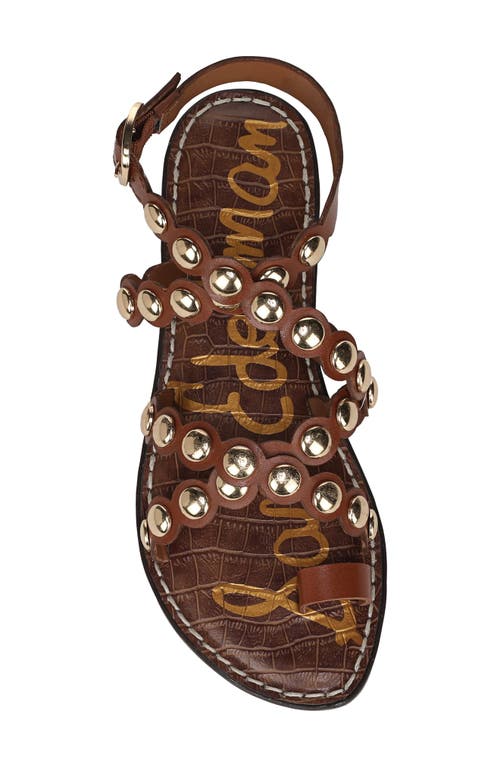 Sam Edelman Gloria Ankle Strap Sandal Rich Cognac Leather In Rich Cognac