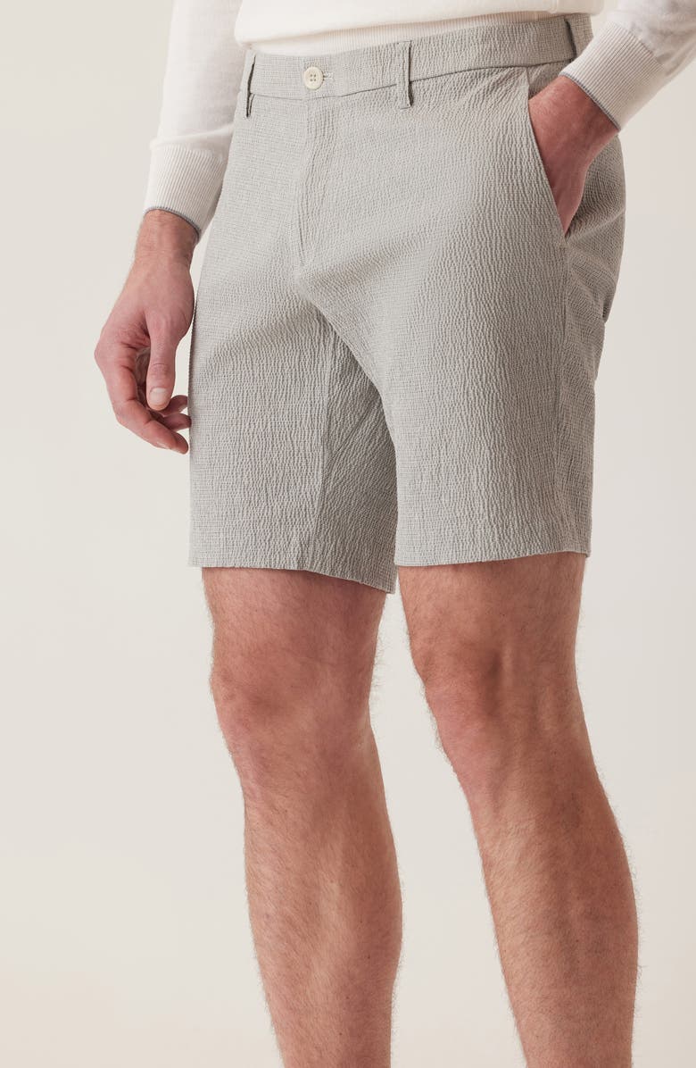 DEKE Oasis Supernatural Seersucker Bermuda Shorts, Alternate, color, Grey Heather