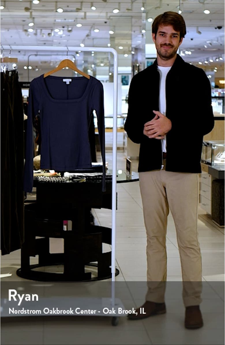 Rib Square Neck Top, sales video thumbnail