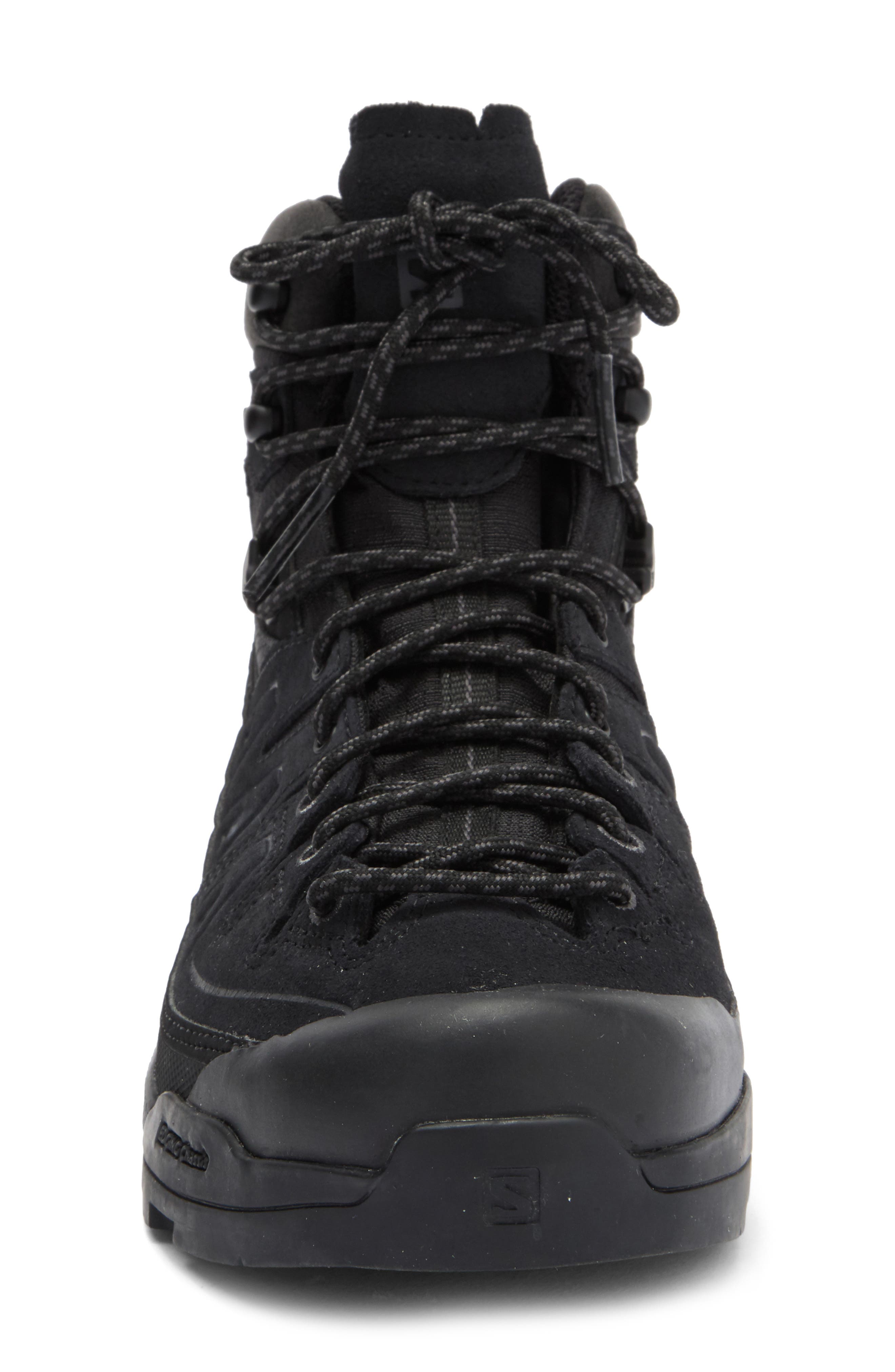 Salomon X-Alp Gore-Tex<sup>®</sup> Waterproof High Top Sneaker, Alternate, color, Black/Black/Asphalt
