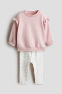 H&M 2-piece Frill-detail Cotton Set