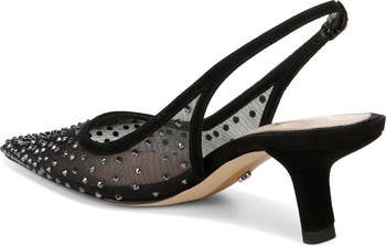Bianka Slingback Mesh Pointed Toe Pump