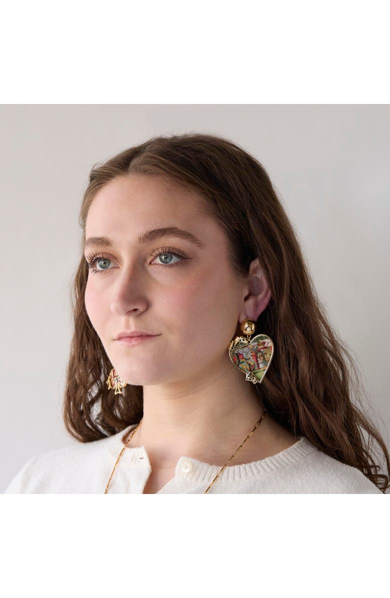 Lele Sadoughi The Nursery Alice Statement Earrings, Alternate, color, Gold