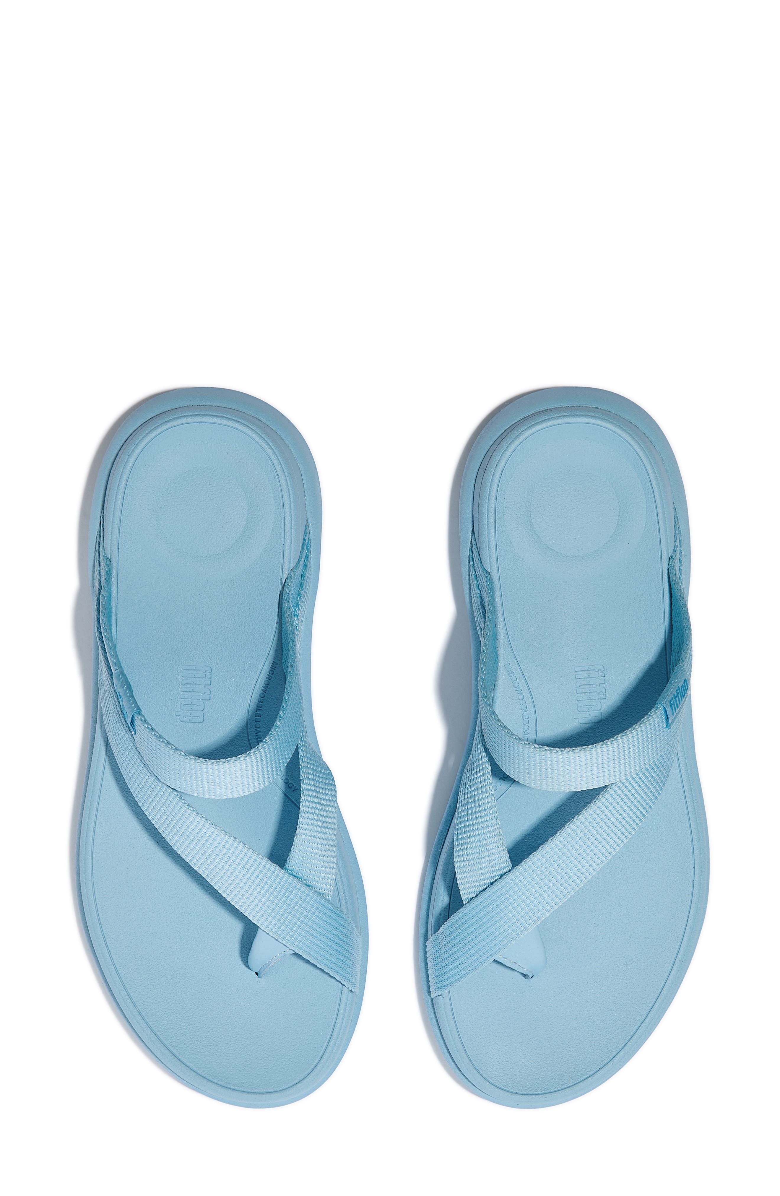 FitFlop Mode Go Webbed Flatform Sandal, Alternate, color, Bondi Blue