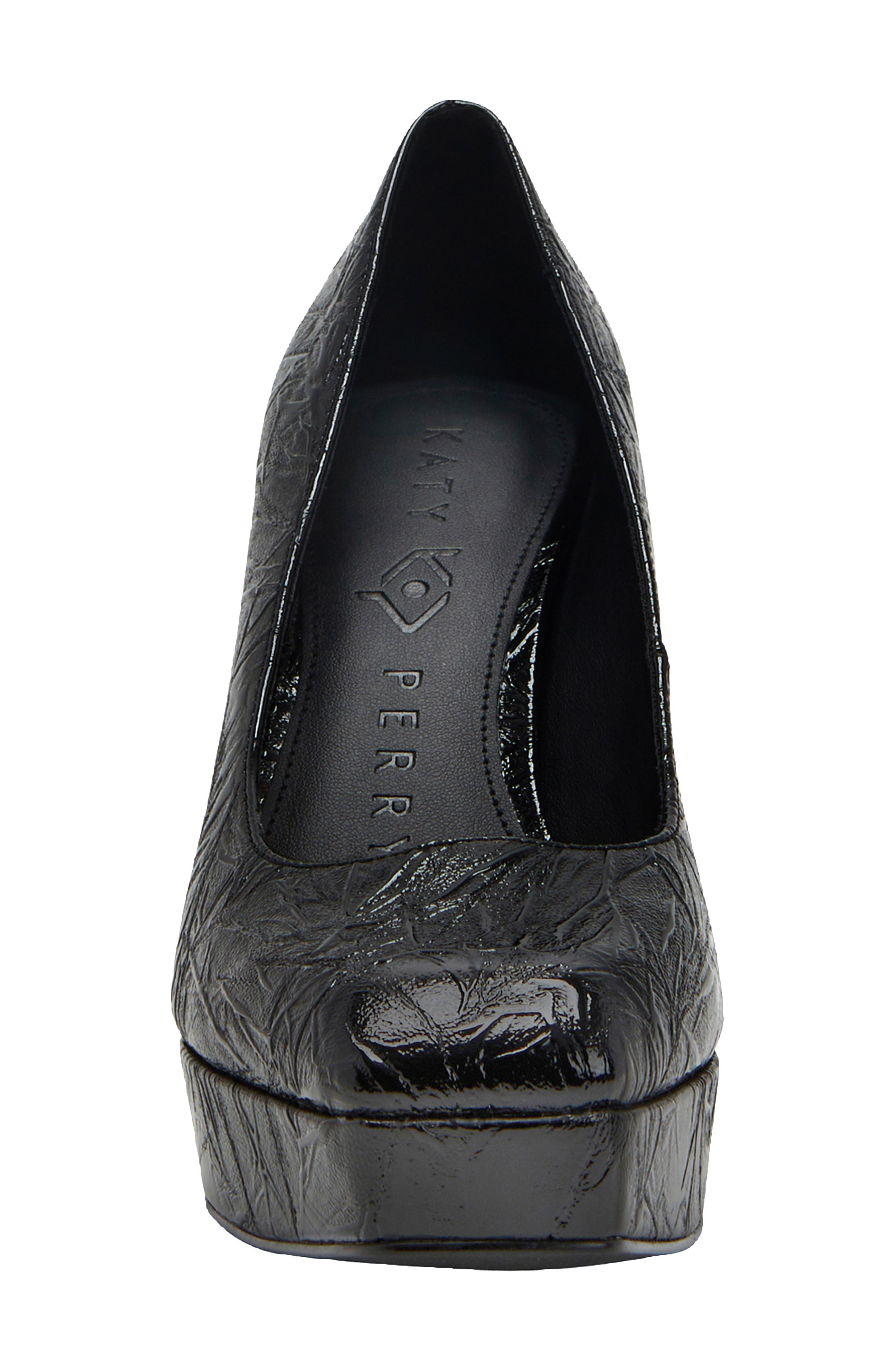 The Square Platform Pump, Alternate, color, BLACK
