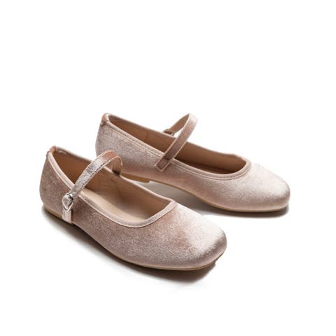 Michelle Satin Velvet Flats (Toddler, Little Kid & Big Kid)